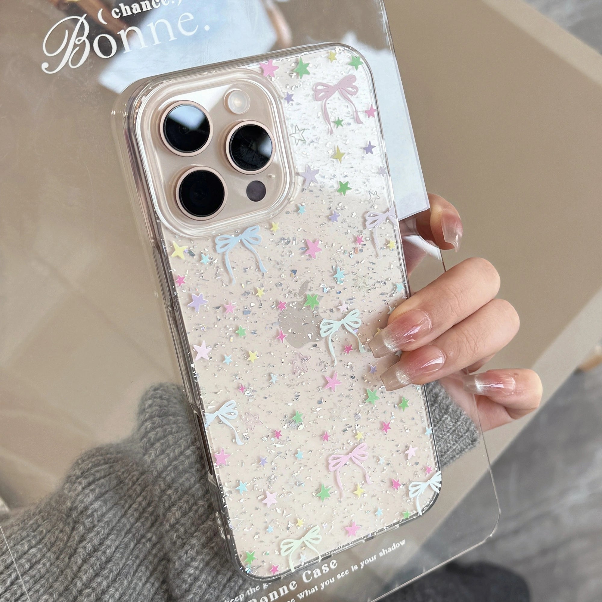 Colorful Stars & Knots - iPhone Case